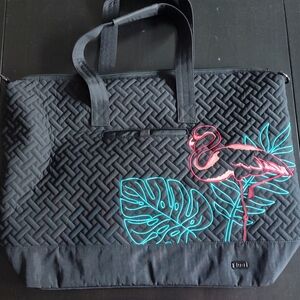 lug Aerial extra large tote in Flamingo black